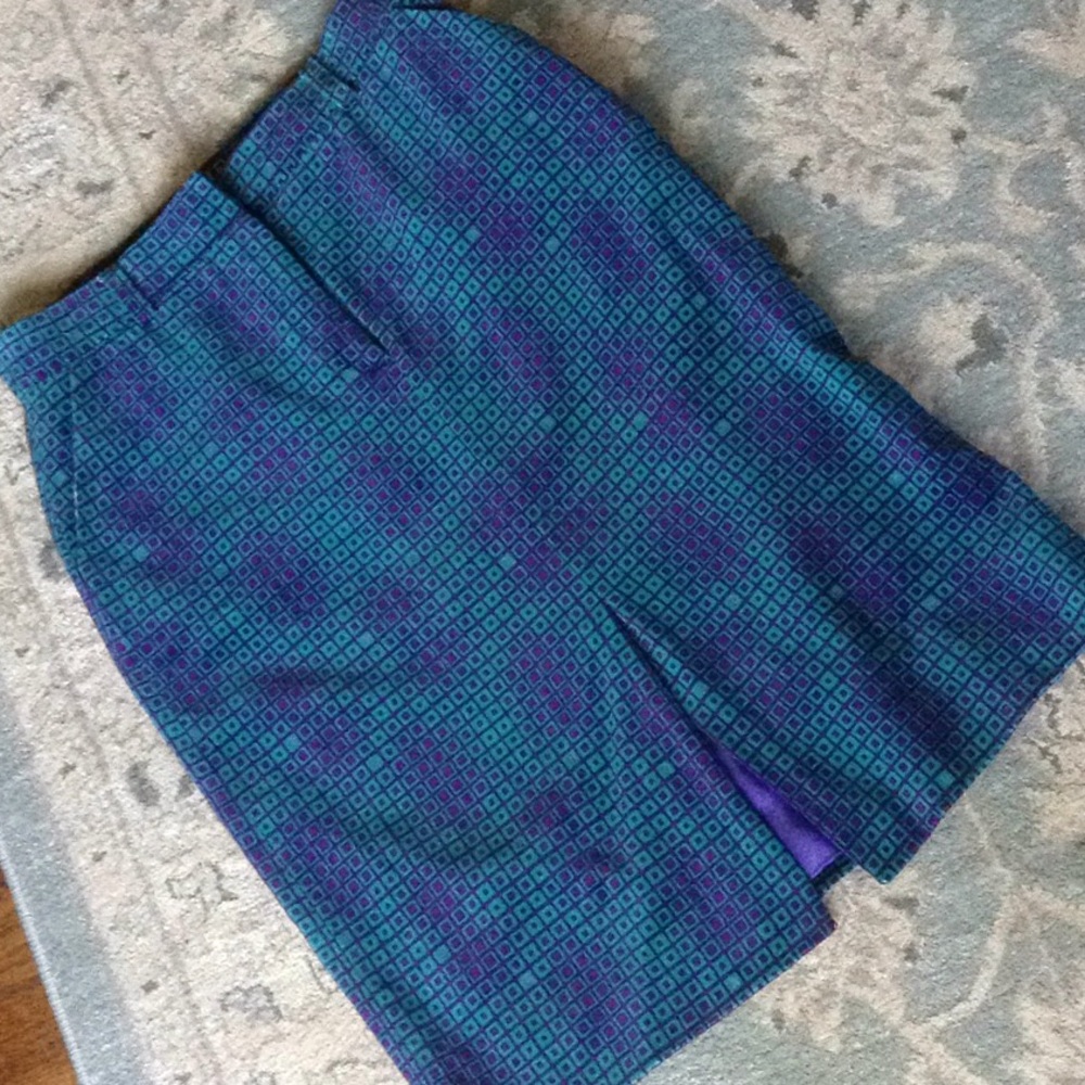 Fendi velvet printed skirt